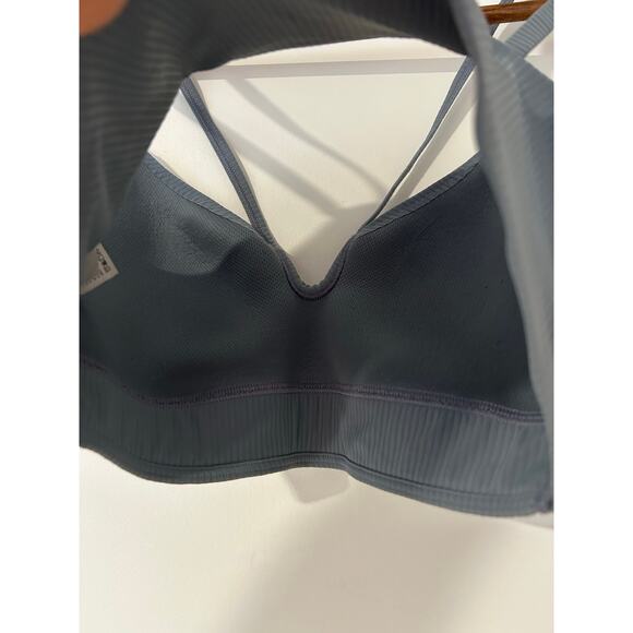 Lululemon Like a Cloud Strappy Longline Ribbed Bra Light Support B/C Cup Gray 8 - Picture 8 of 9